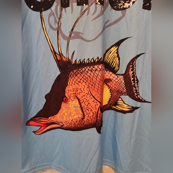 GET HOOKED S.I.C. HOGFISH L/S NEPTUNE BLUE NEW WITH TAGS Made in the USA - Picture 7 of 7